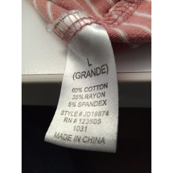 Heart and Hips Women's Pink and White Mini Tank Top Dress Size Large - Picture 6 of 7